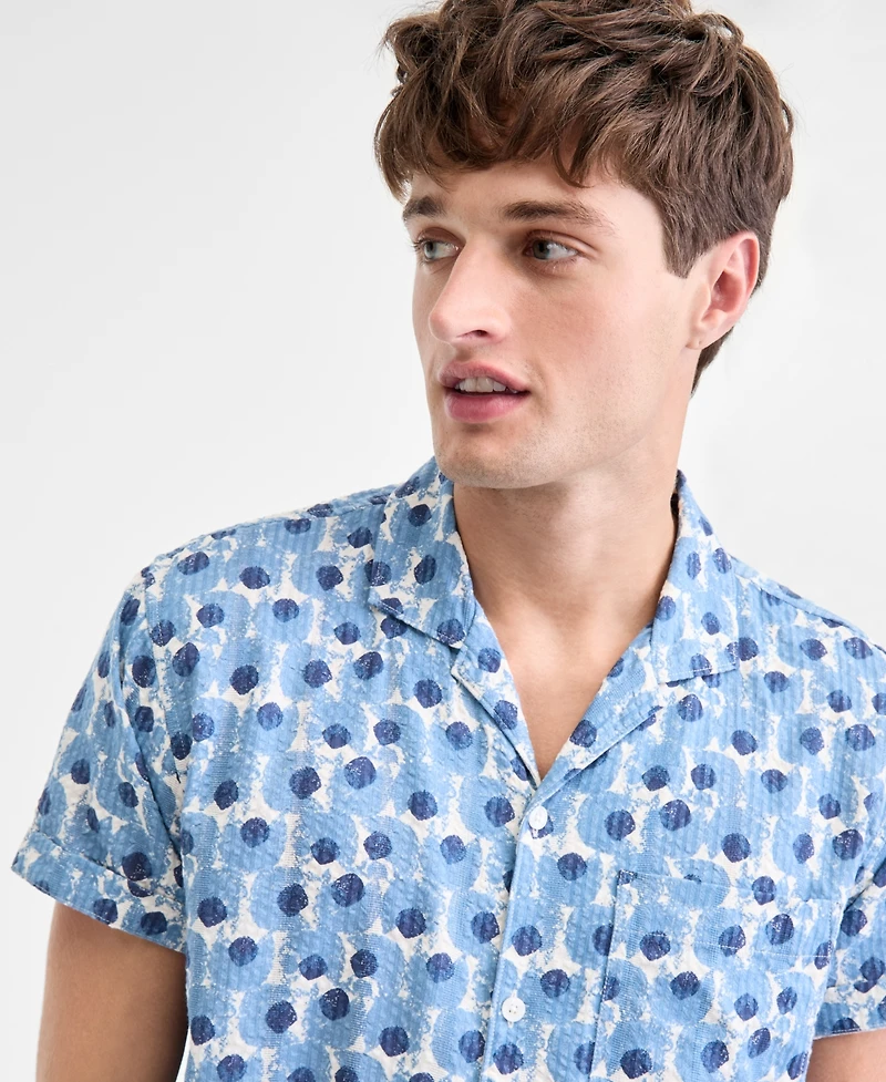 Sun + Stone Men's Sisler Short-Sleeve Camp Shirt, Macy's Exclusive