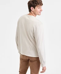 Sun + Stone Men's Long-Sleeve Cotton T-Shirt, Macy's Exclusive