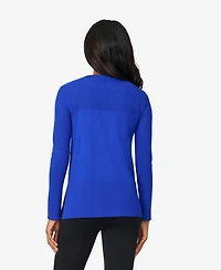 Melissa Paige Women's Boat Neck Ribbed Sweater