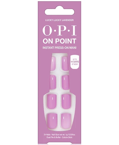 Opi On Point Instant Press-On Mani - Lucky Lucky Lavender