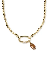 Kendra Scott Football Metal Strand Necklace