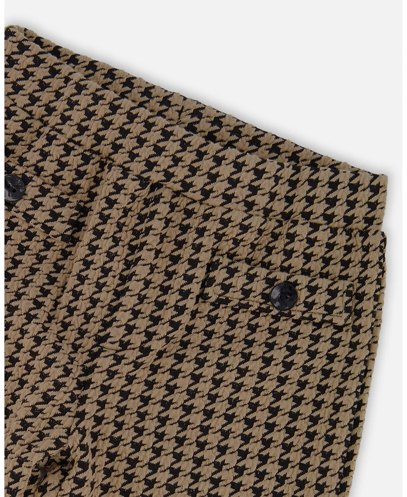 Deux par Girl Jacquard Knit Pant with Welt Pocket - Child