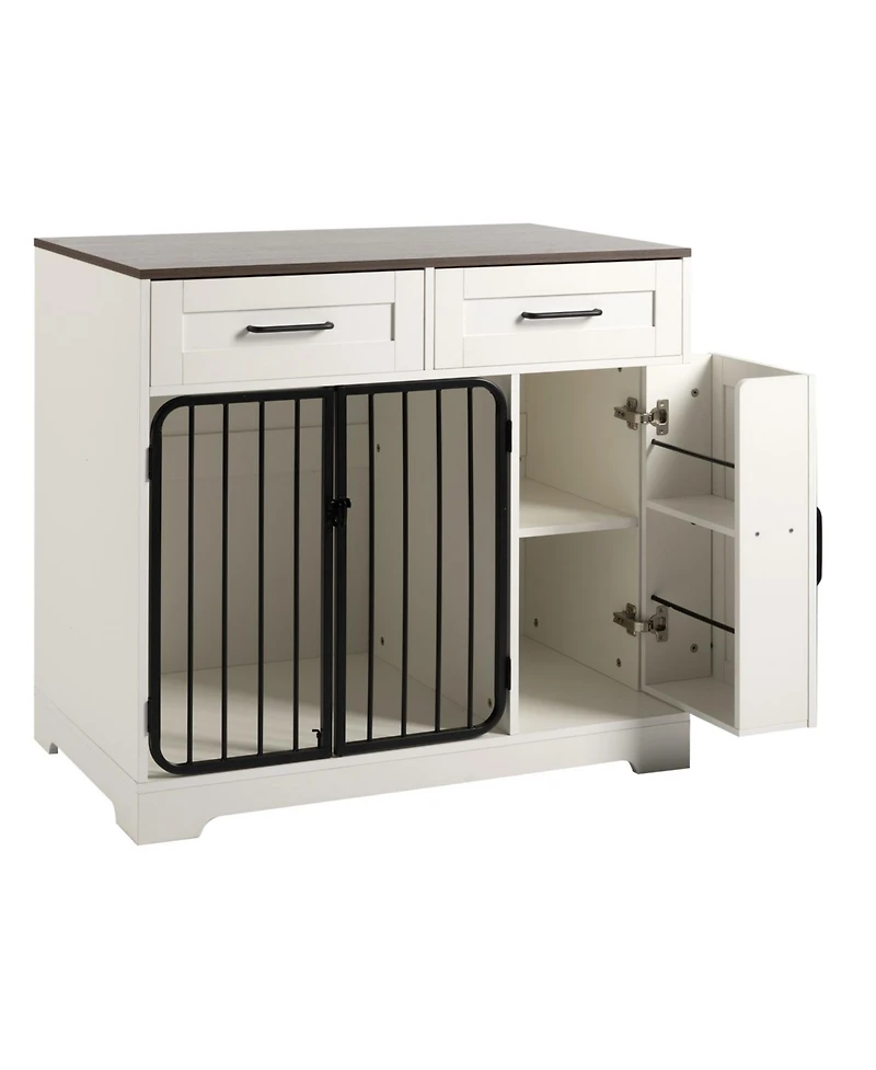 Streamdale Furniture Dog Crate Furniture with Drawers & Storage
