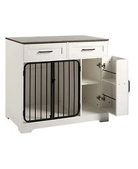Streamdale Furniture Dog Crate Furniture with Drawers & Storage