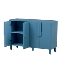 Streamdale Furniture Wood Buffet Cabinet with Arc Handles