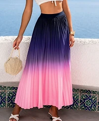 Cupshe Women's Let's Dance Ombre Midi Skirt