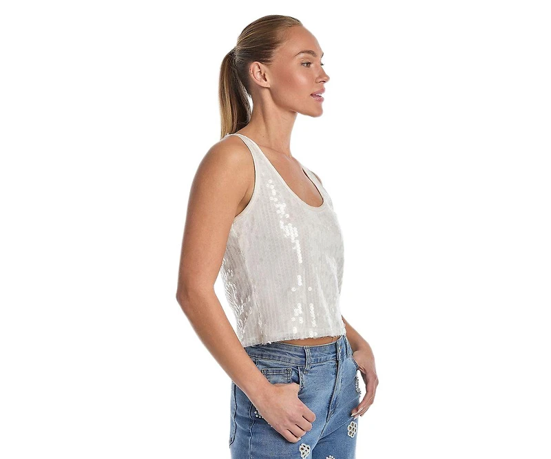 The Noli Shop Women's Sophia Sequin Tank