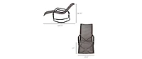 Foldable Rocking Sun Lounger Chaise with 352LB Capacity