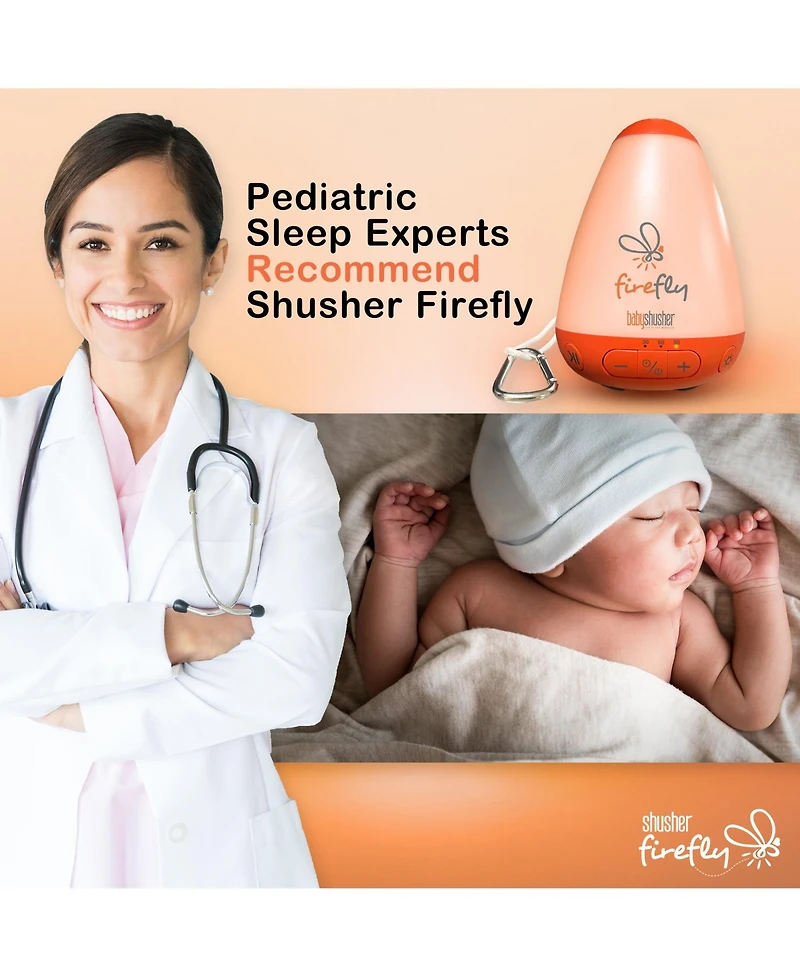BabyShusher Shusher Firefly by Babyshusher & 6 Pack of Shushie Bundle