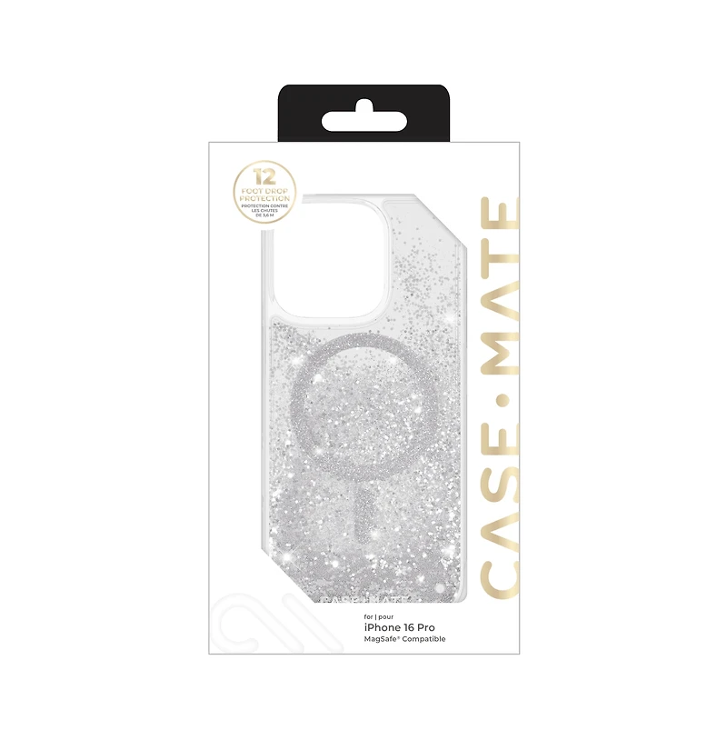 Case-Mate Waterfall Case for Apple iPhone 16 Pro-Silver