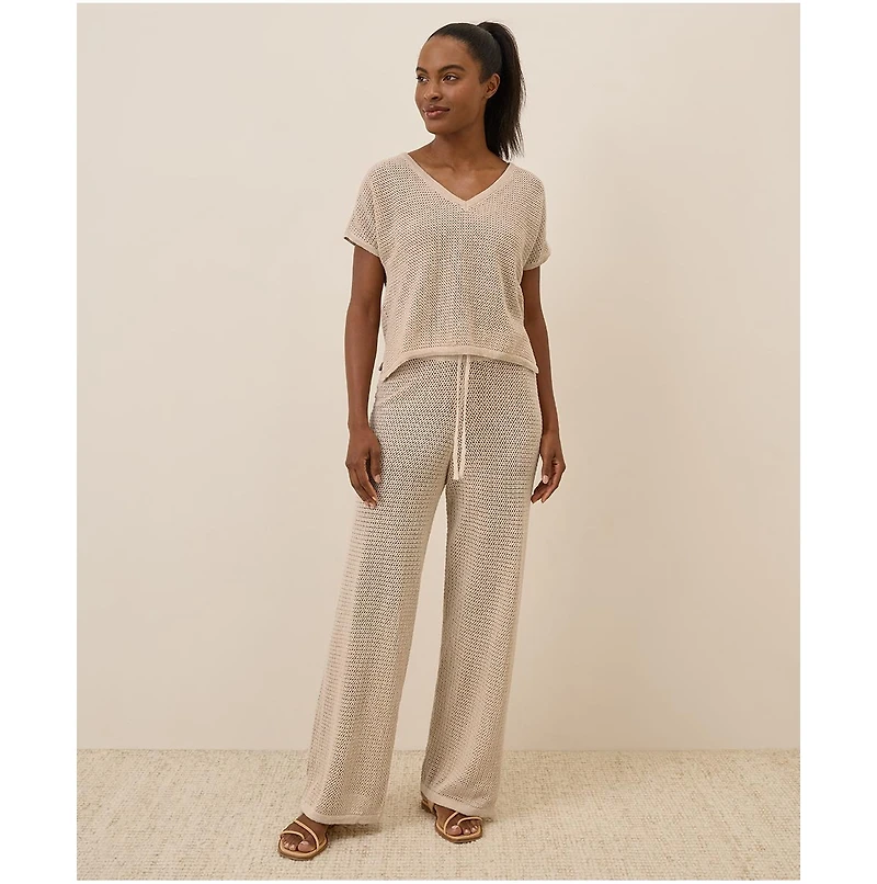 Pact Women's Beachside Crochet Knit Pant