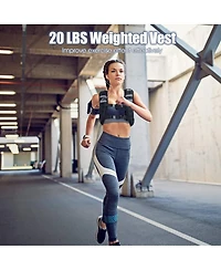 Mecale Training Weight Vest Workout Equipment with Adjustable Buckles and Mesh Bag