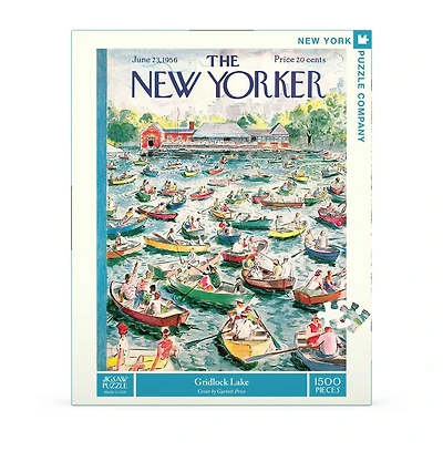 New York Puzzle Company Gridlock Lake 1500 Piece Puzzle