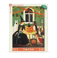 New York Puzzle Company Tricks & Treats 500 Piece Puzzle