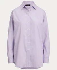 Lauren Ralph Women's Long Sleeve Relaxed Fit Cotton Shirt