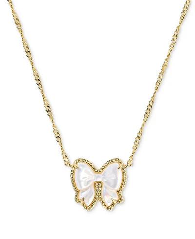 Kendra Scott Haley Bow Short Pendant Necklace, 16" + 3" extender