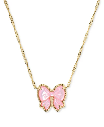 Kendra Scott Haley Bow Short Pendant Necklace, 16" + 3" extender