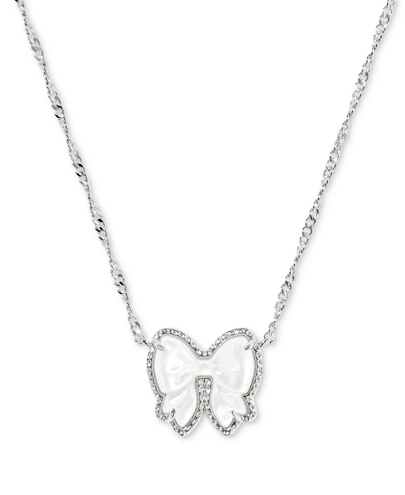 Kendra Scott Haley Bow Short Pendant Necklace, 16" + 3" extender