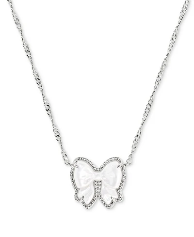 Kendra Scott Haley Bow Short Pendant Necklace, 16" + 3" extender