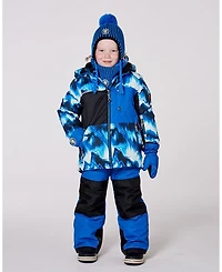Deux par Big Boys Two-Piece Play Snowsuit Blue