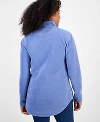 Style & Co Women's Polar Fleece Quarter-Zip Mock-Neck Sweatshirt, Created for Macy's