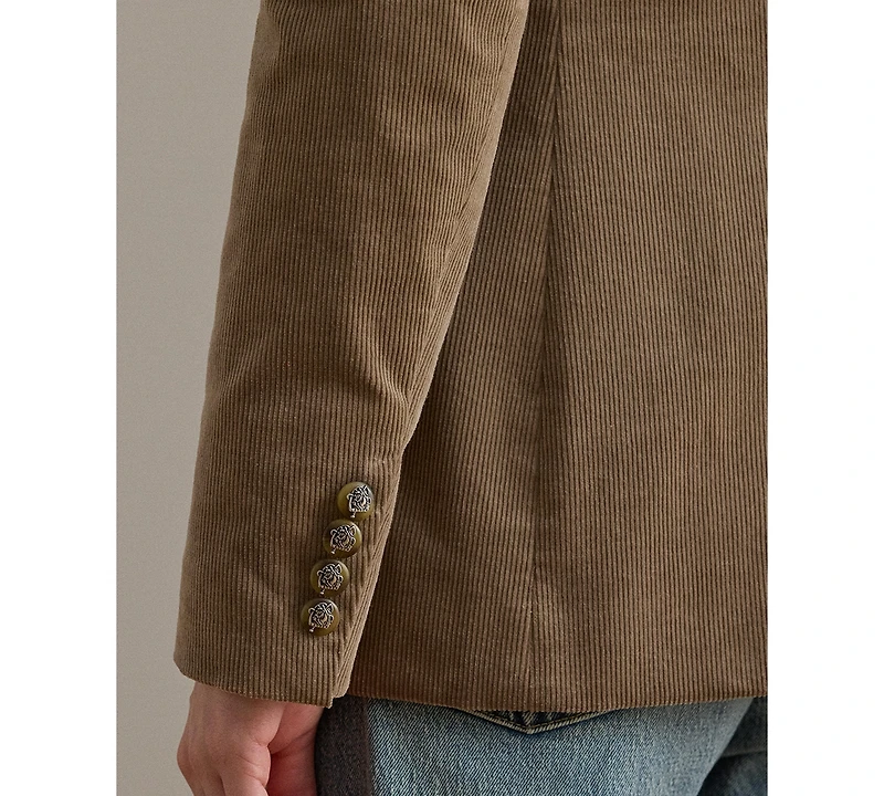 Lauren Ralph Women's Bullion Corduroy Long Sleeve Blazer