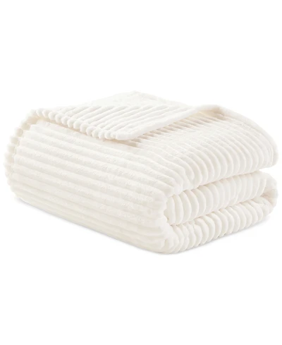 Arch Studio Ribbed Plush Blanket, Twin, Macy's Exclusive