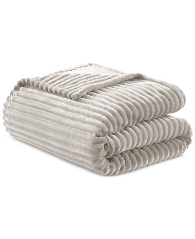 Arch Studio Ribbed Plush Blanket, Twin, Macy's Exclusive