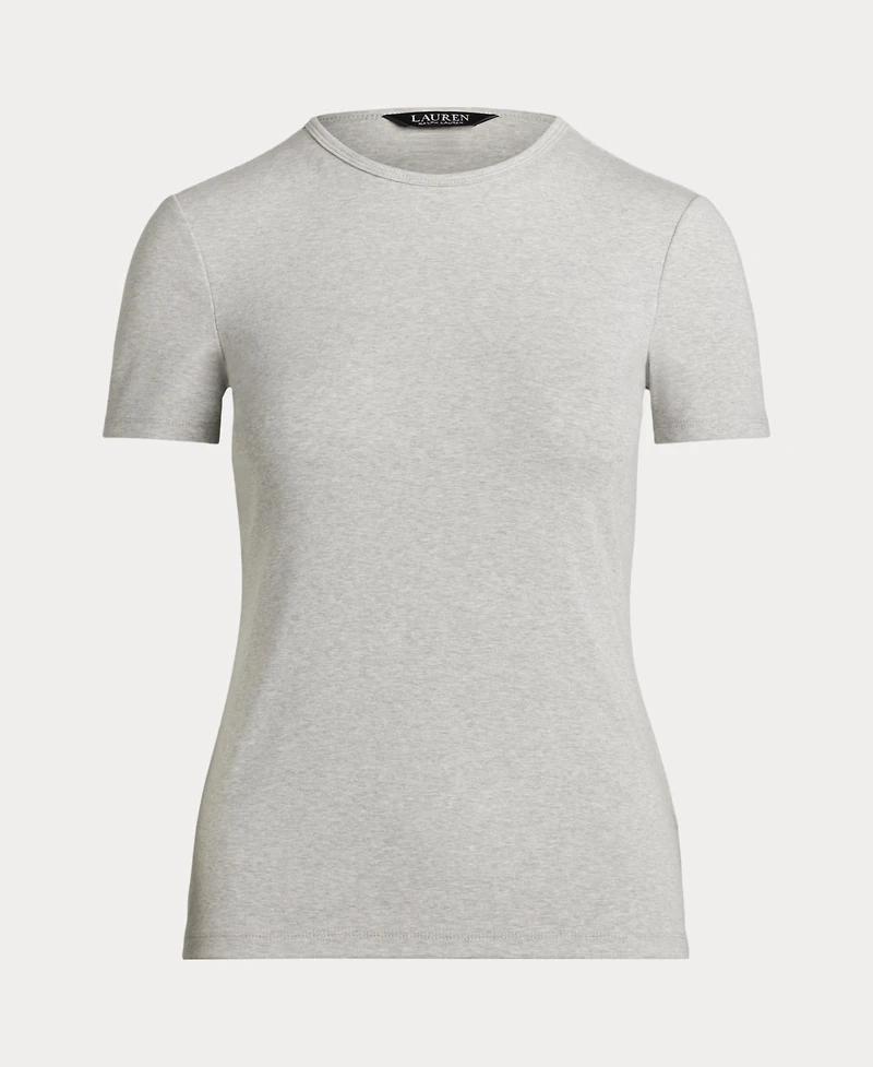 Lauren Ralph Women's Stretch Cotton Crewneck Tee