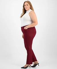 Jones New York Plus Lexington High-Rise Straight Pants