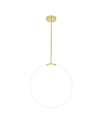 Cwi Lighting 26" Metal Hoops 1 Light Led Chandelier