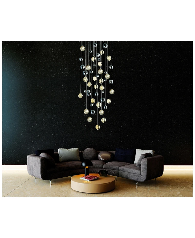 Cwi Lighting 89" Metal Salvador Led Integrated Chandelier