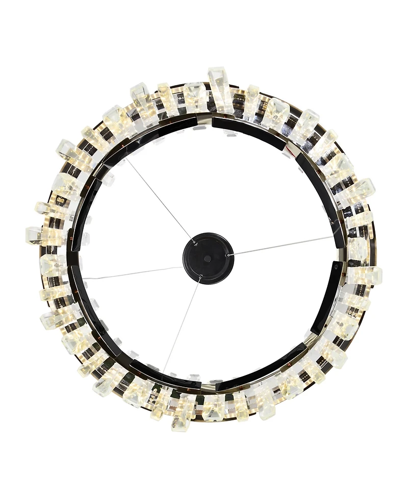 Cwi Lighting 26" Metal Aya Led Integrated Chandelier