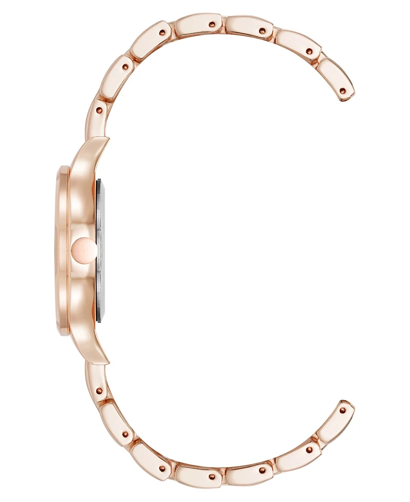 Anne Klein Women's Quartz Essential Rose Gold-Tone Metal Alloy Watch, 34mm