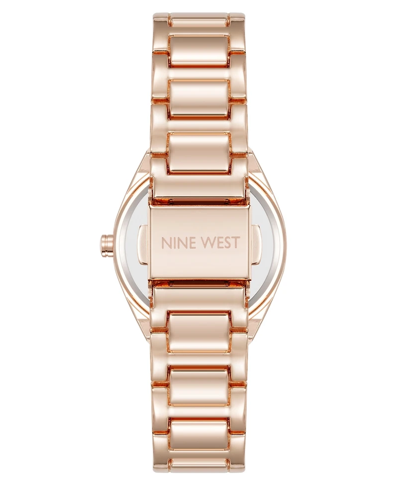 Anne Klein Women's Quartz Minimalist Rose Gold-Tone Metal Alloy Watch, 30mm