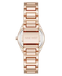 Anne Klein Women's Quartz Minimalist Rose Gold-Tone Metal Alloy Watch, 30mm