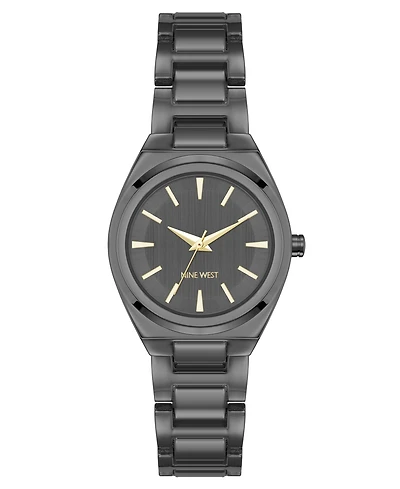Anne Klein Women's Quartz Minimalist Gray Metal Alloy Watch, 30mm