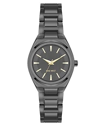 Anne Klein Women's Quartz Minimalist Gray Metal Alloy Watch, 30mm