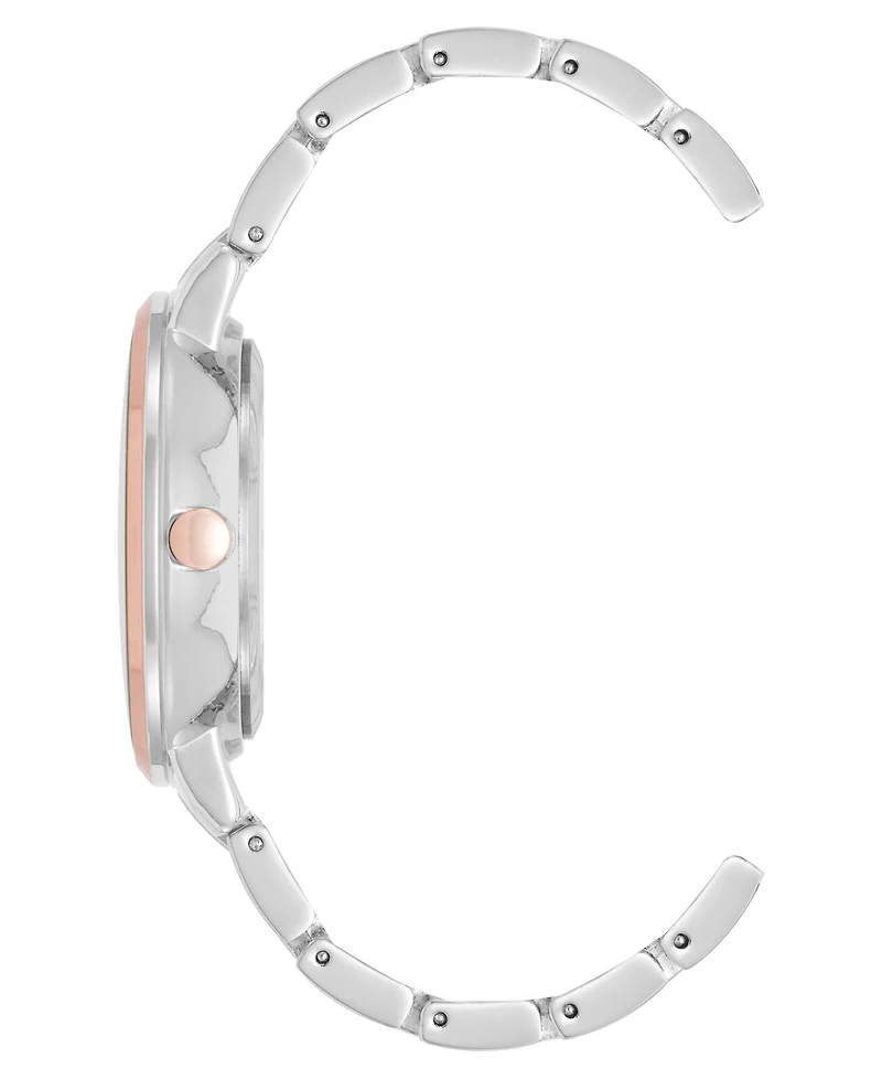Anne Klein Women's Quartz Premium Gray and Two-Tone Metal Alloy Watch, 35mm