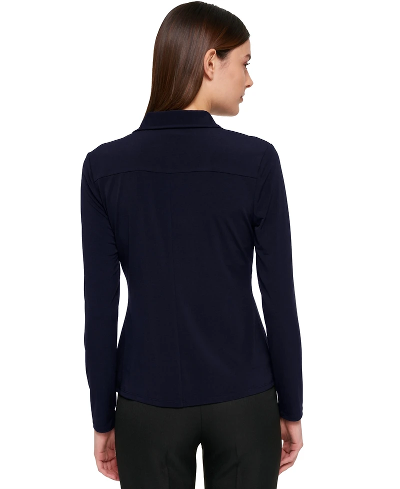 Tommy Hilfiger Women's Point-Collar Top