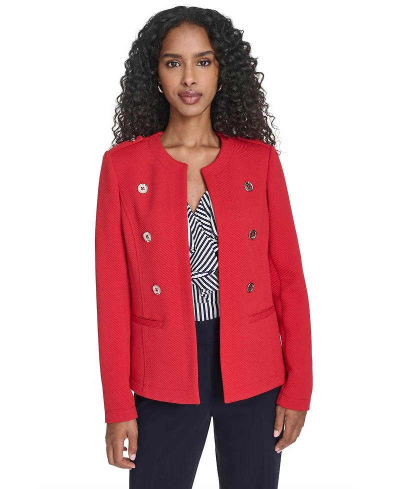 Tommy Hilfiger Women's Twill Jacquard Band Jacket
