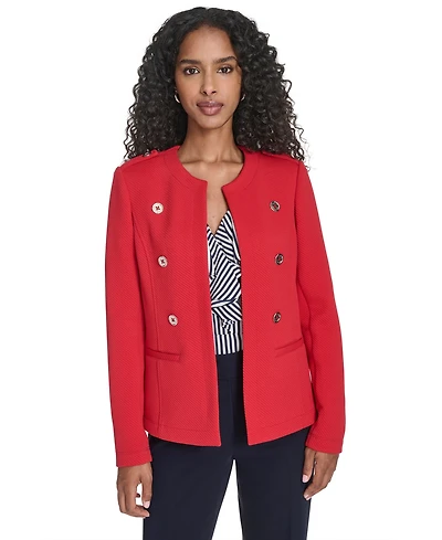 Tommy Hilfiger Women's Twill Jacquard Band Jacket