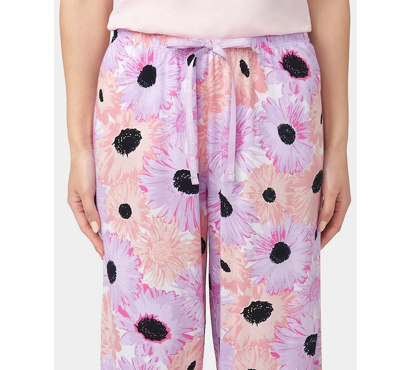 Hue Women's Daisy Delight Printed Capri Pajama Pants
