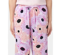 Hue Women's Daisy Delight Printed Capri Pajama Pants