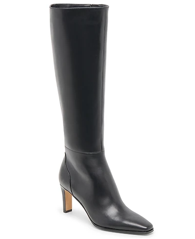 Dolce Vita Women's Emmi Wide-Calf Pointed-Toe Blade-Heel Knee-High Tall Dress Boots