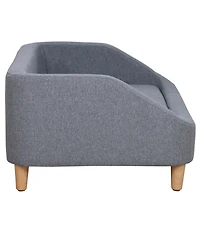 PawHut 38" Elevated Dog Sofa for Dogs Up to 55 lbs,