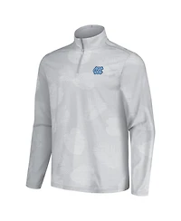 Tommy Bahama Men's Gray North Carolina Tar Heels Sport Delray Frond Quarter-Zip Jacket