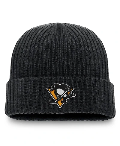 Fanatics Men's Black Pittsburgh Penguins Component Cuffed Knit Hat