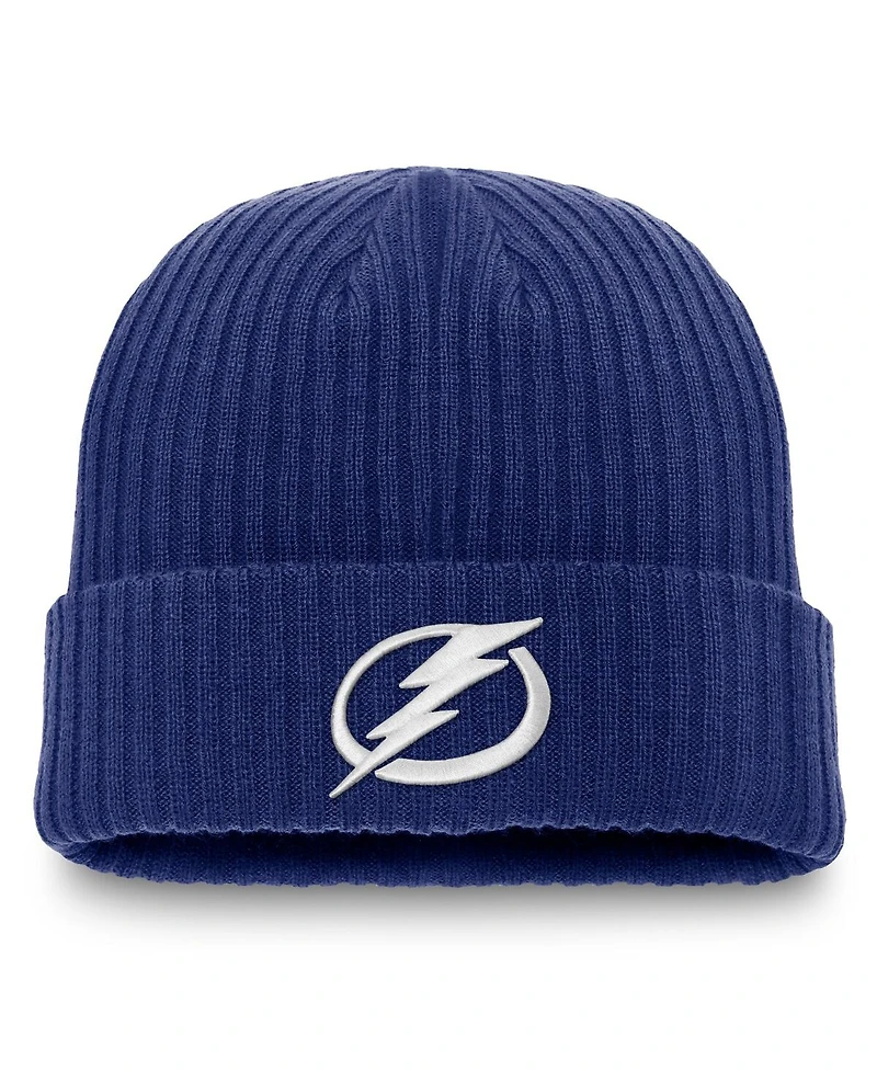 Fanatics Men's Blue Tampa Bay Lightning Component Cuffed Knit Hat