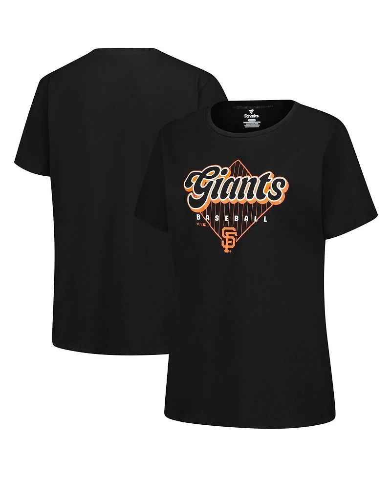 Fanatics Women's Black San Francisco Giants Wordmark T-Shirt